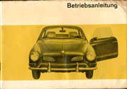 Betriebsanleitung Karmann Ghia ab August 1969.